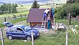 Stavba čečovické vyhlídky na vrchu Sviňákovec 23. 9. 2021-4. 6. 2022