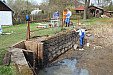 Oprava hráze rybníka Schánělák  27.4.2013