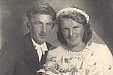 1945 - Svatba Václava Šelmáta a Zdeňky Šolarové.