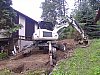 Nové potrubí pro odvod dešťové vody z Hošků v Liškově - srpen 2016