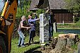 Instalace kamenů s pamětními deskami padlým v první světové válce v Měrčíně 15.5.2017